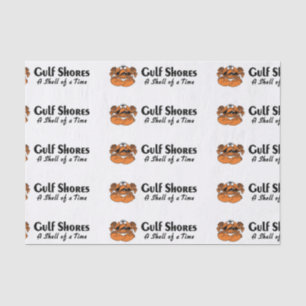 Gulf Shores Alabama Crab Tissue Paper