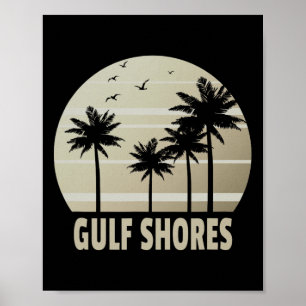 Gulf Shores Alabama Vacation Souvenir Poster