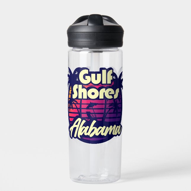 Gulf Shores Alabama Water Bottle (Front)