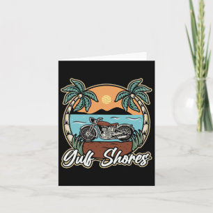 Gulf Shores Alabyma Al Vintage Vacation Trip Orang Card