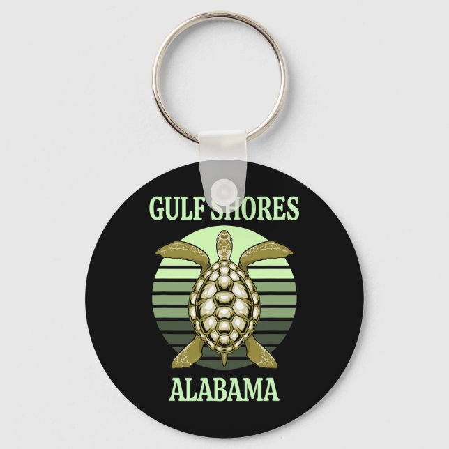 Gulf Shores Alabyma Sea Turtle 1  Keychain (Front)