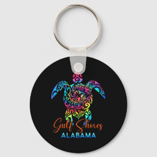 Gulf Shores Alabyma Sea Turtle Family Vacation Sum Keychain