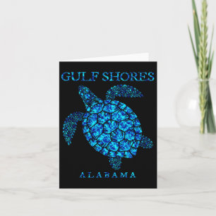 Gulf Shores Alabyma Souvenir Sea Turtle Boys Girls Card