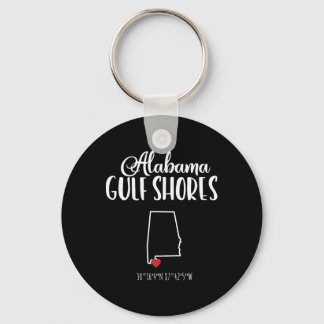 Gulf Shores Alabyma Vacation Destination  Keychain
