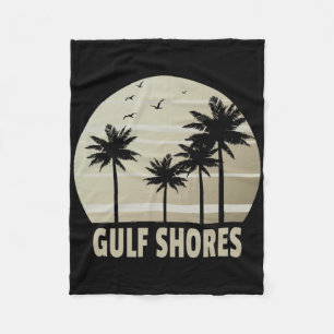 Gulf Shores Alama Vacation Souvenir Fleece Blanket