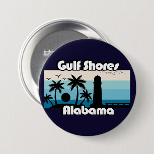 Gulf Shores Beach Alabama 3 Inch Round Button