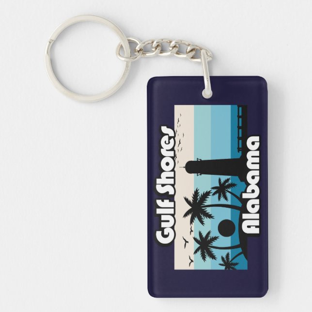 Gulf Shores Beach Alabama Keychain (Front)