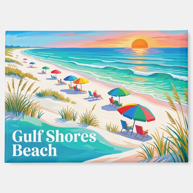 Gulf Shores Beach Alabama Magnet (Front)