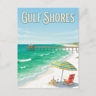 Gulf Shores Beach Postcard