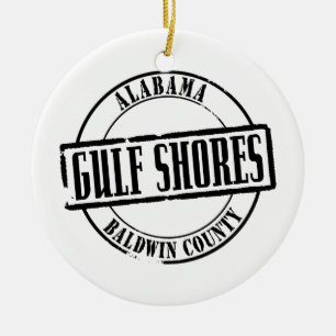 Gulf Shores Title Ceramic Ornament