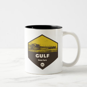 Gulf State Park, Alabama Two-Tone Coffee Mug