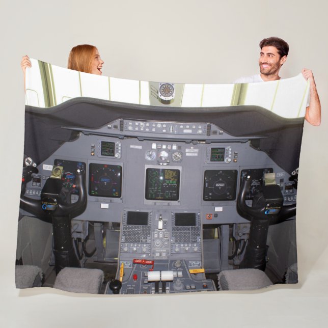 GULF STREAM 6200 COCKPIT FLEECE BLANKET (In Situ)