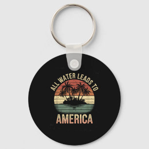 Gulf Usa America Humourous Trump Patriotic 2025 Keychain