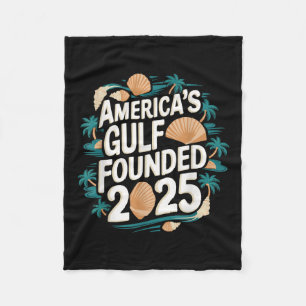 Gulf Usa America Humourous Trump Patriotic 2025 Pr Fleece Blanket