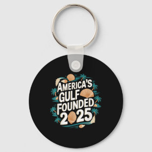 Gulf Usa America Humourous Trump Patriotic 2025 Pr Keychain