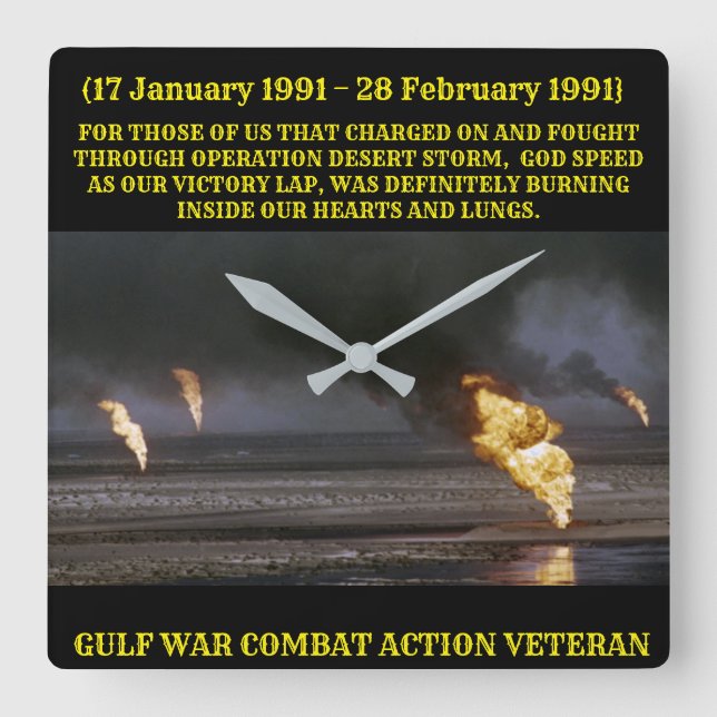 GULF WAR VET CLOCK (Front)