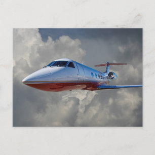GULFSTREAM 3 IN CLOUDS POSTCARD