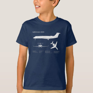Gulfstream G500 - Airplane Blueprint Plans ABD T-Shirt