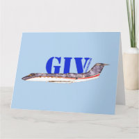 Gulfstream GIV Private Jet with Bold Typography