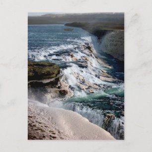 Gull Foss Waterfall Iceland Postcard