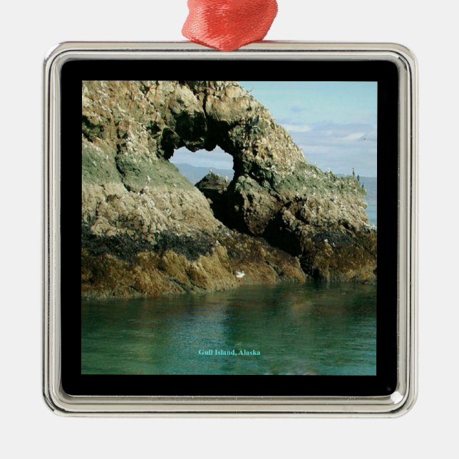 Gull Island, Alaska Metal Ornament (Front)