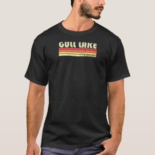Gull Lake Michigan Funny Fishing Camping Summer Ra T-Shirt