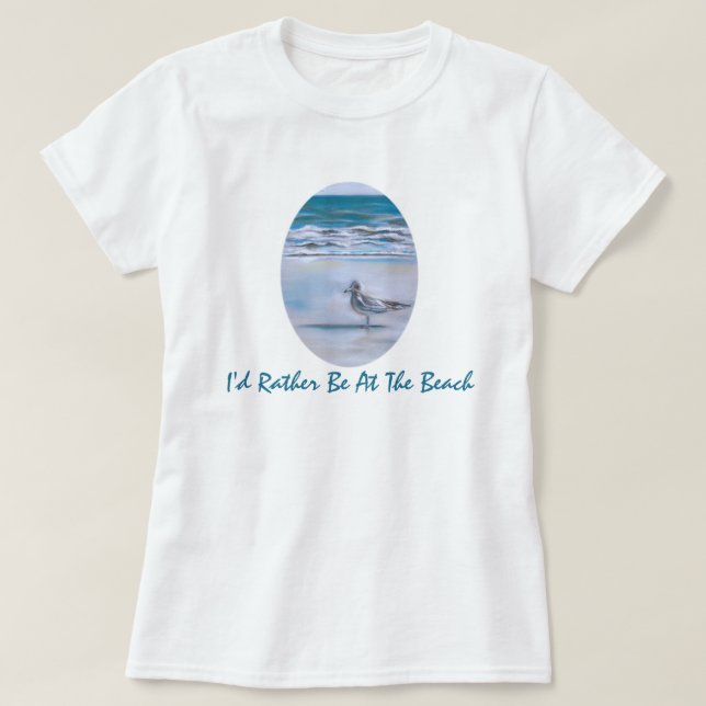 Gull on the Shore T-Shirt (Design Front)