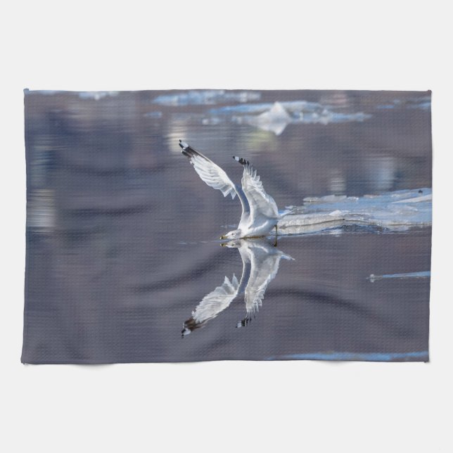 Gull Reflections Kitchen Towel (Horizontal)