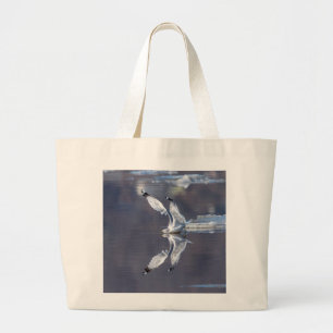 Gull Reflections Large Tote Bag