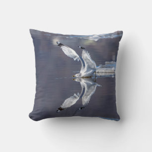 Gull Reflections Throw Pillow