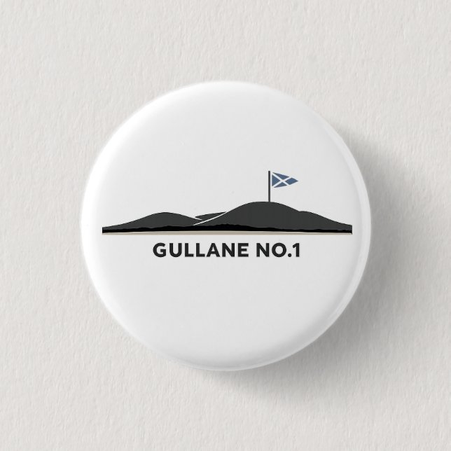Gullane Scotland Golf Ball  1 Inch Round Button (Front)