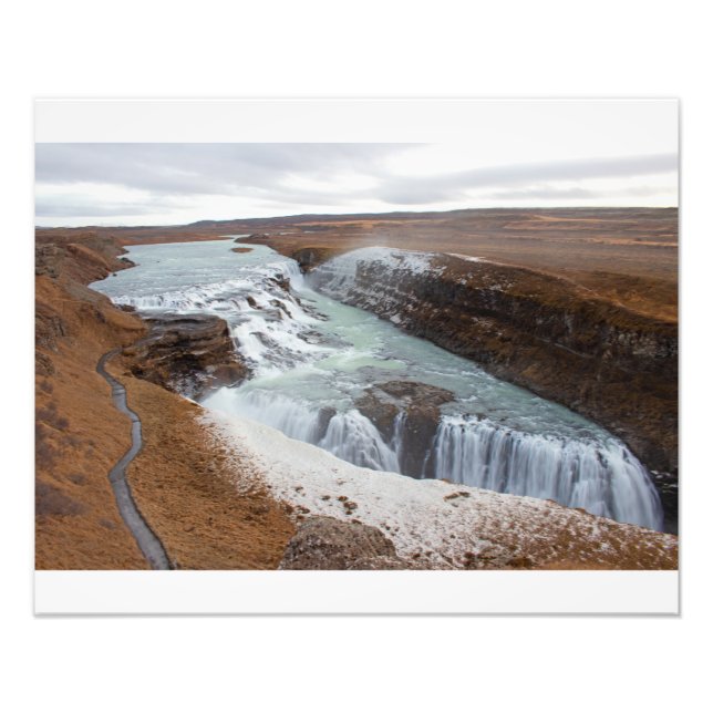 Gullfoss, Iceland Photo Print (Front)