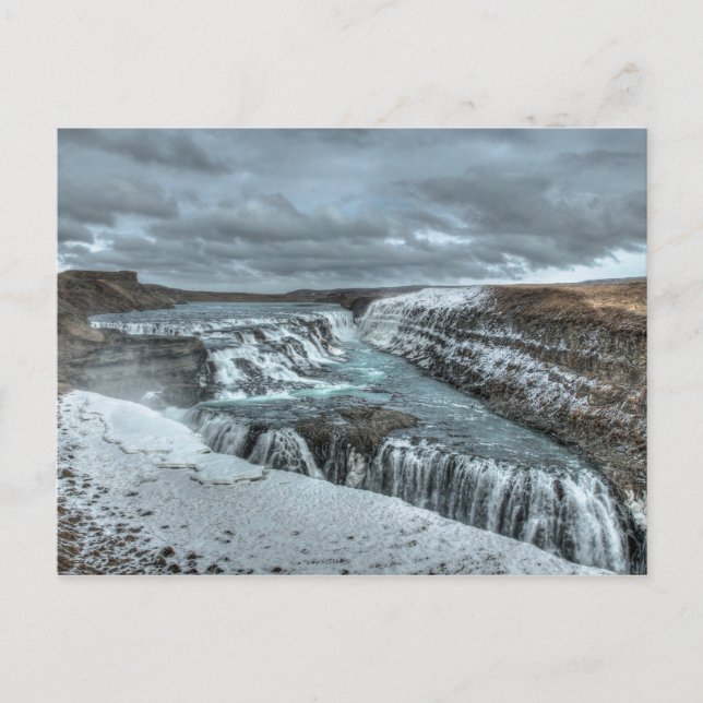 Gullfoss Waterfall, Iceland Postcard (Front)