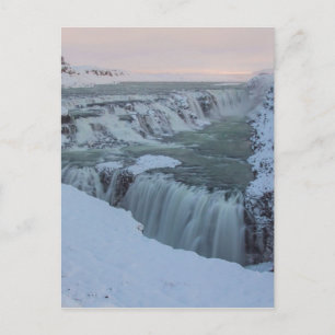 Gullfoss Waterfall in Iceland Postcard