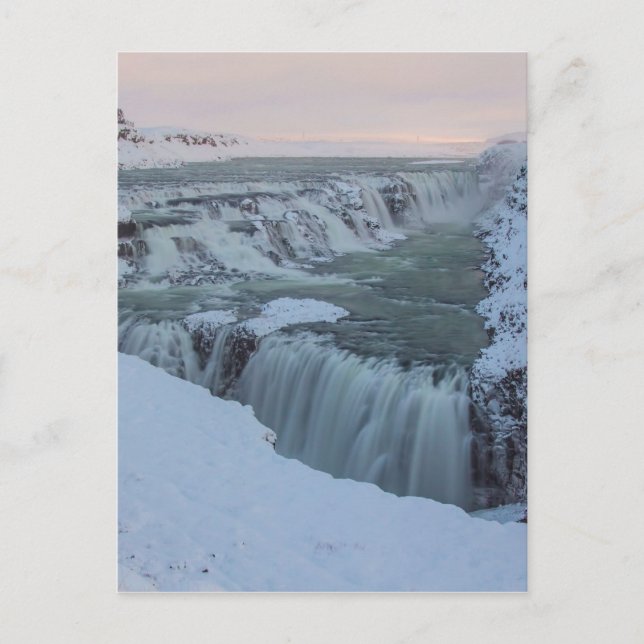 Gullfoss Waterfall in Iceland Postcard (Front)