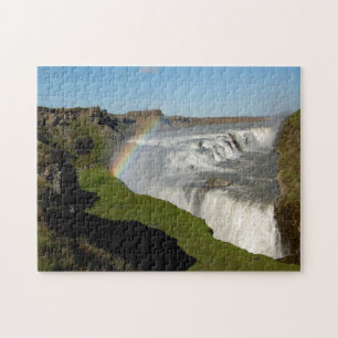Gullfoss waterfall in summer jigsaw puzzle