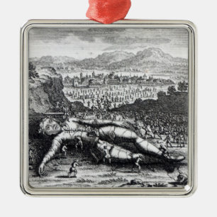 Gulliver captured by the Lilliputians Metal Ornament