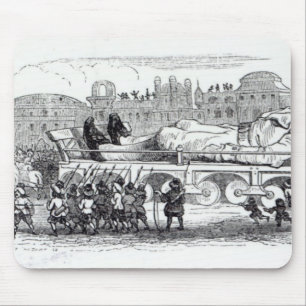 Gulliver transported to the Lilliputian Mouse Pad