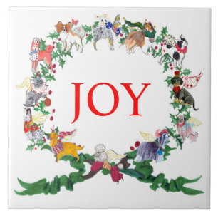 Gullivers Angels Ceramic Holiday Tile Trivet v.2