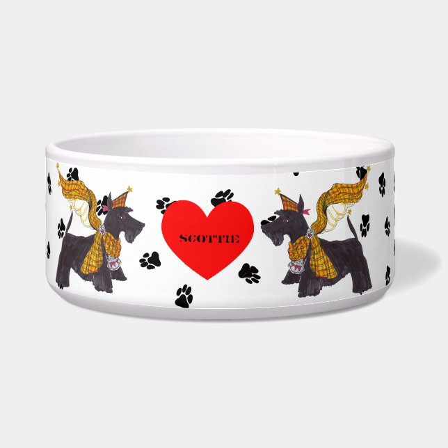 Gullivers Angels Scottie Dog Bowl (Front)