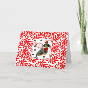 Gulliver's Wire Haired Dachshund NOEL Holiday Card