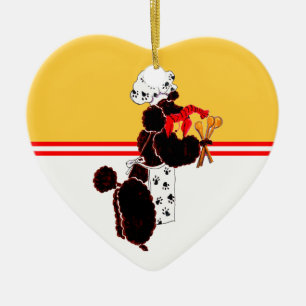 Gullliver's Bone Appetit Ceramic Heart Ornament