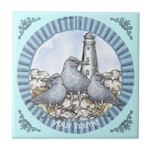 Gulls Guide Lighthouse tile