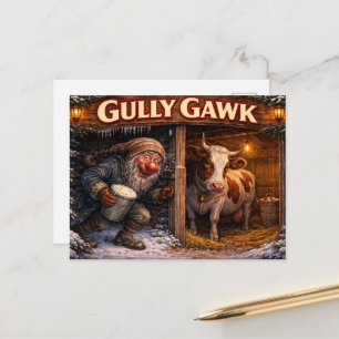 Gully Gawk Icelandic Yule Lad postcard