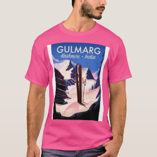 Gulmarg Kashmiri India Ski poster T-Shirt