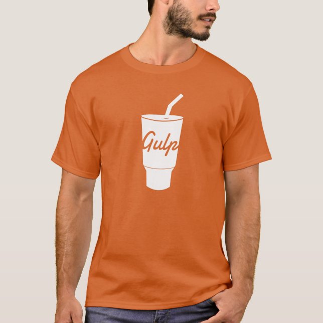 GulpJS T-Shirt (Red) (Front)