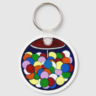 Gum Ball Eye Candy Keychain