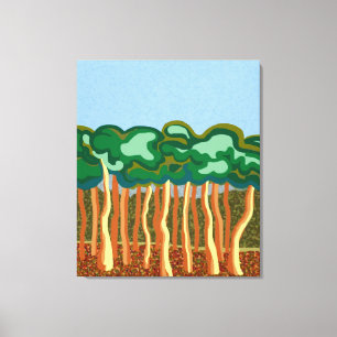 Gum trees and blue Australian skies Canvas Print