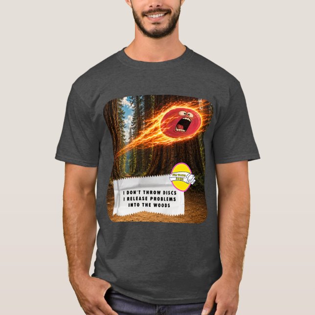Gum Wrapper Jokes Disc Golf T-Shirt (Front)