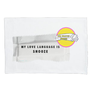 Gum Wrapper Jokes Love Language Pillow Case